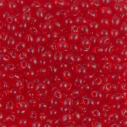 Miyuki drop beads 3,4mm Transparent red orange DP-140